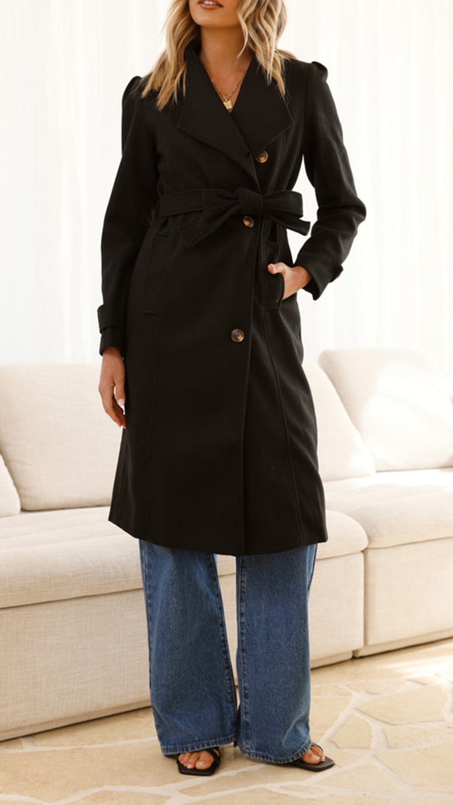 Xenos Coat - Black - Image 6
